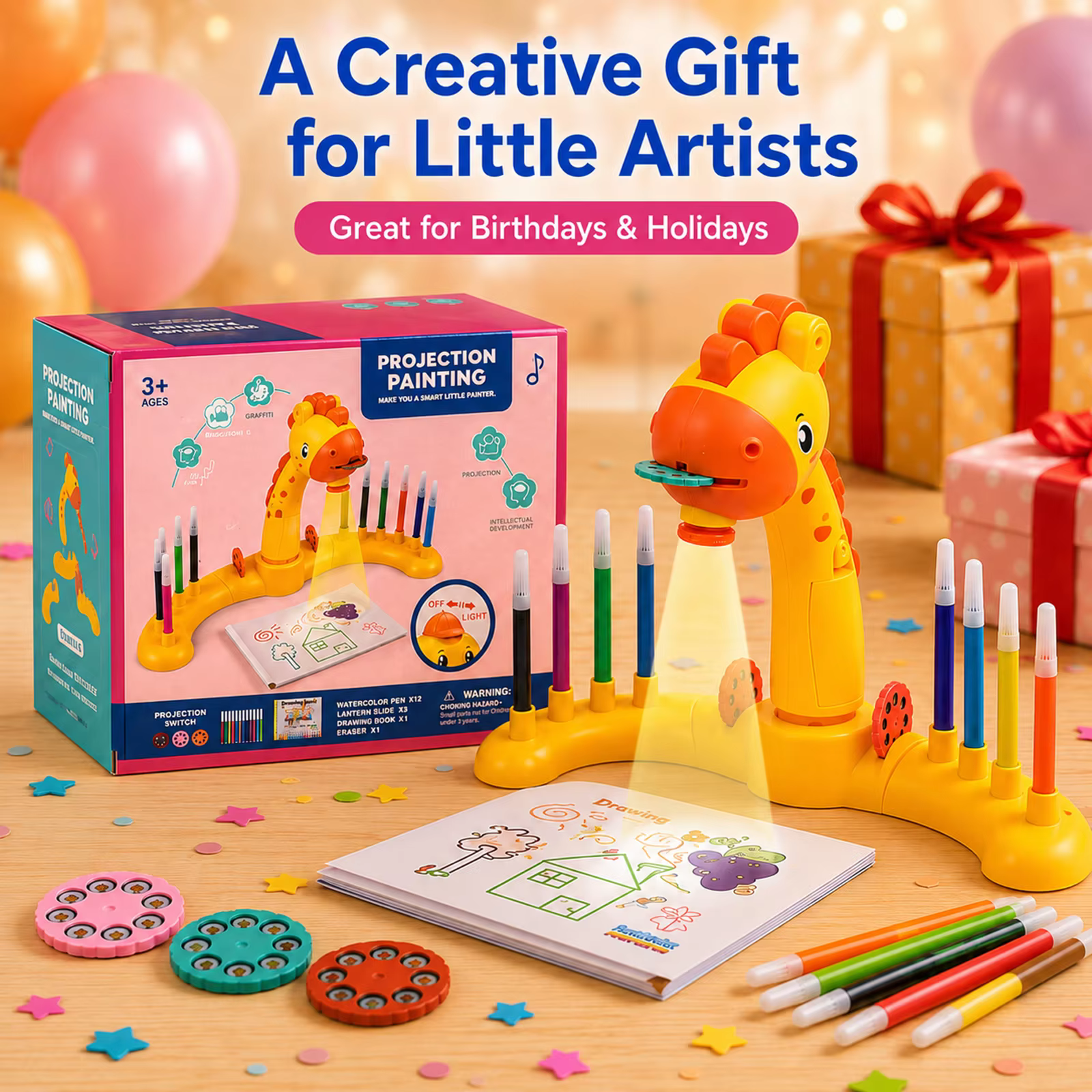 Drawing Projector Kids - Kinderen Schilderbord Speelgoed Kinderen LED Projector