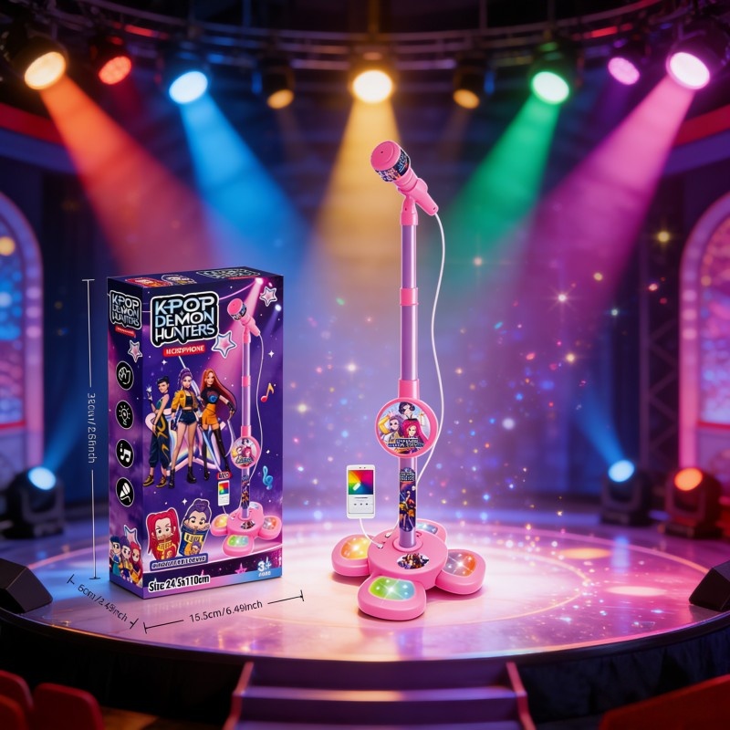 Kids Educational Resources - Kinderkaraoke-microfoon Gitaar met standaard Educatief speelgoed