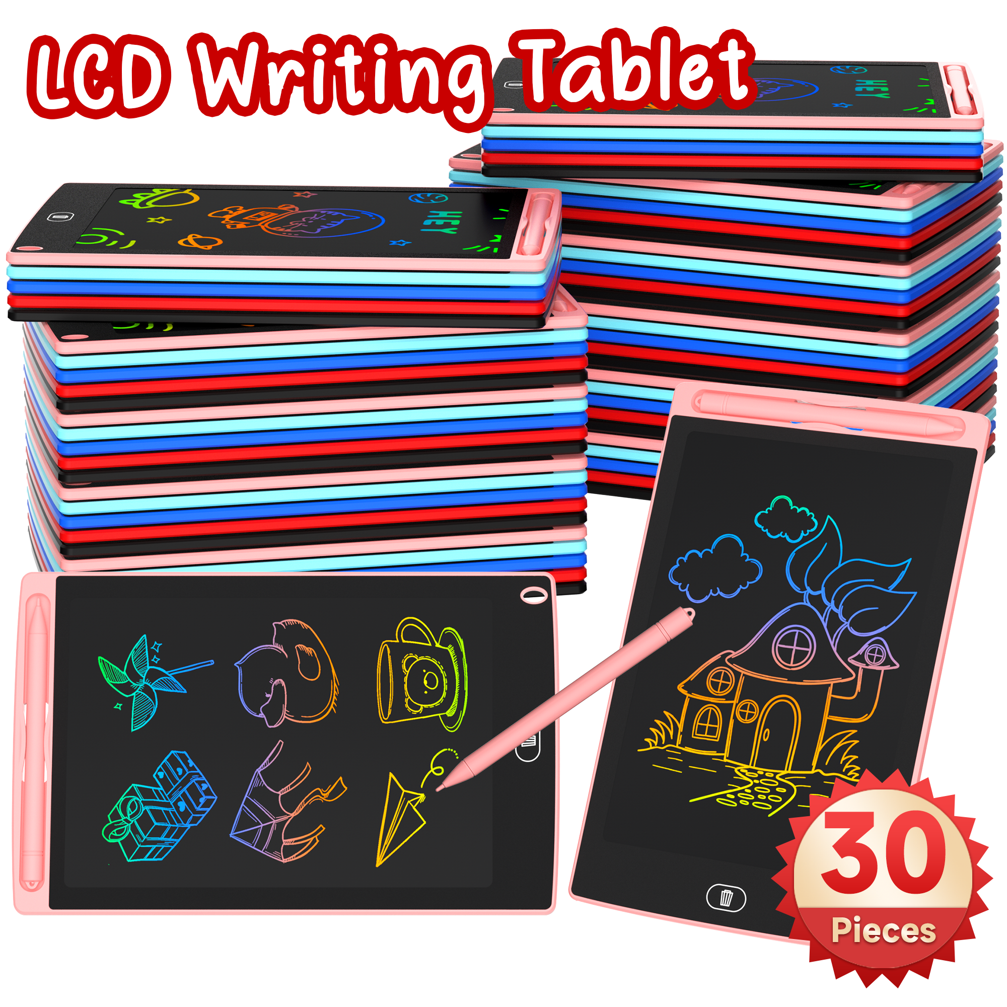 Kids Education Drawing - 30 stuks 8,5 inch LCD-tekentabletten Magisch