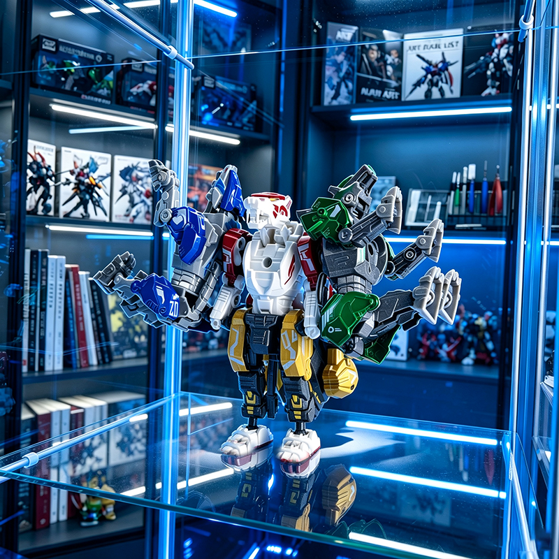 Kids Educational Resources - 4-in-1 Transformerende Robot, Anime Robotmodel, Eénstapstransformatiespeelgoed,