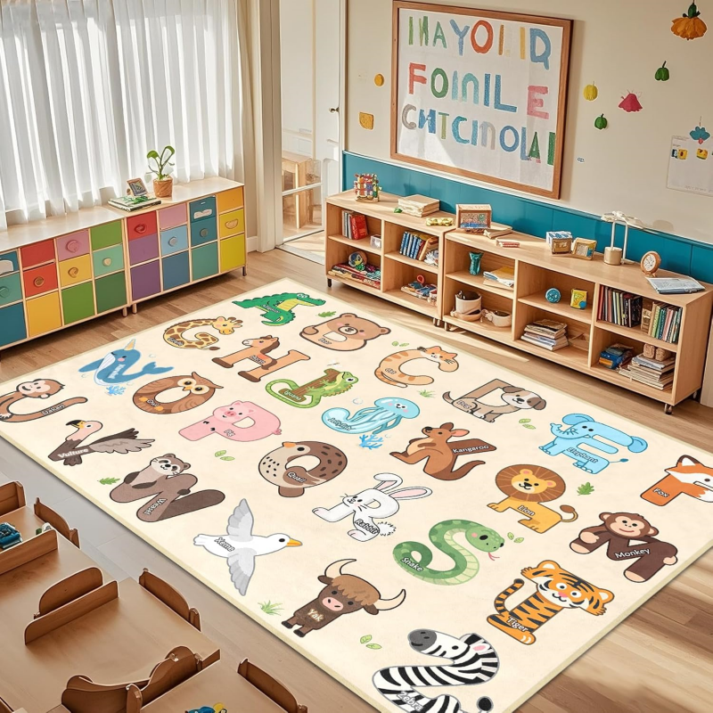 Kids Education Nursery - VIKAMA Dierenalfabet Speelkleed voor kinderen Educatief