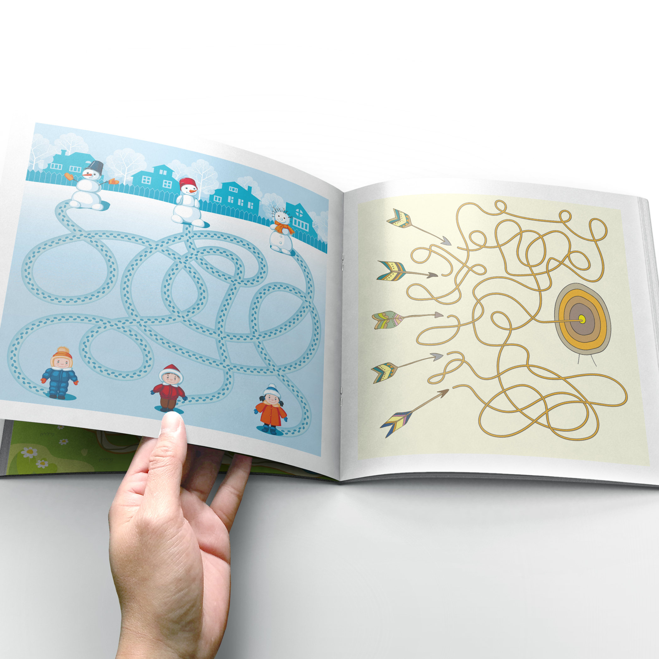 Kids Education Book - Interactief doolhofpuzzelboek voor kinderen: leuke en
