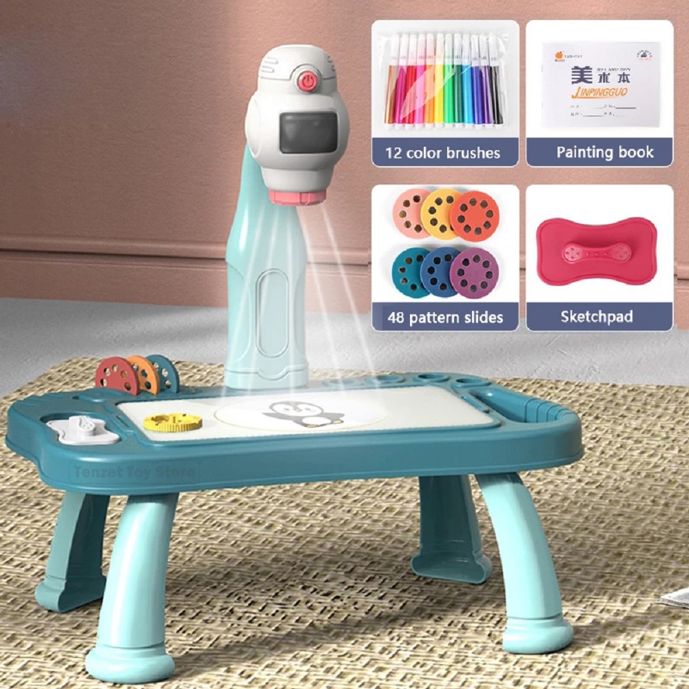 Drawing Projector Kids - Kinderen Led Projector Art Tekentafel Set