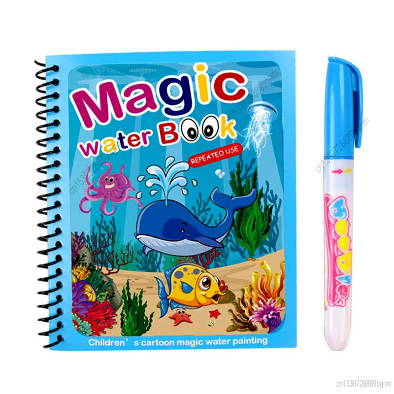 Kids Education Drawing - Cartoon Magische Water Schilderen Kleurboek Met
