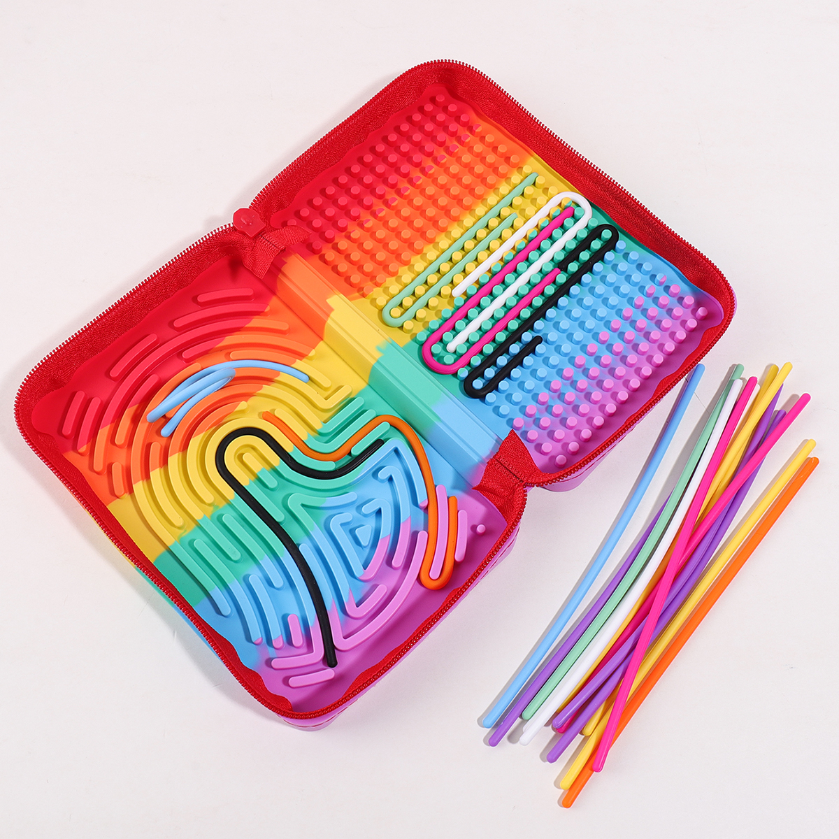 Kids Educational Resources - Silicone regenboog bureau-schrijfwaren fidget toy 20