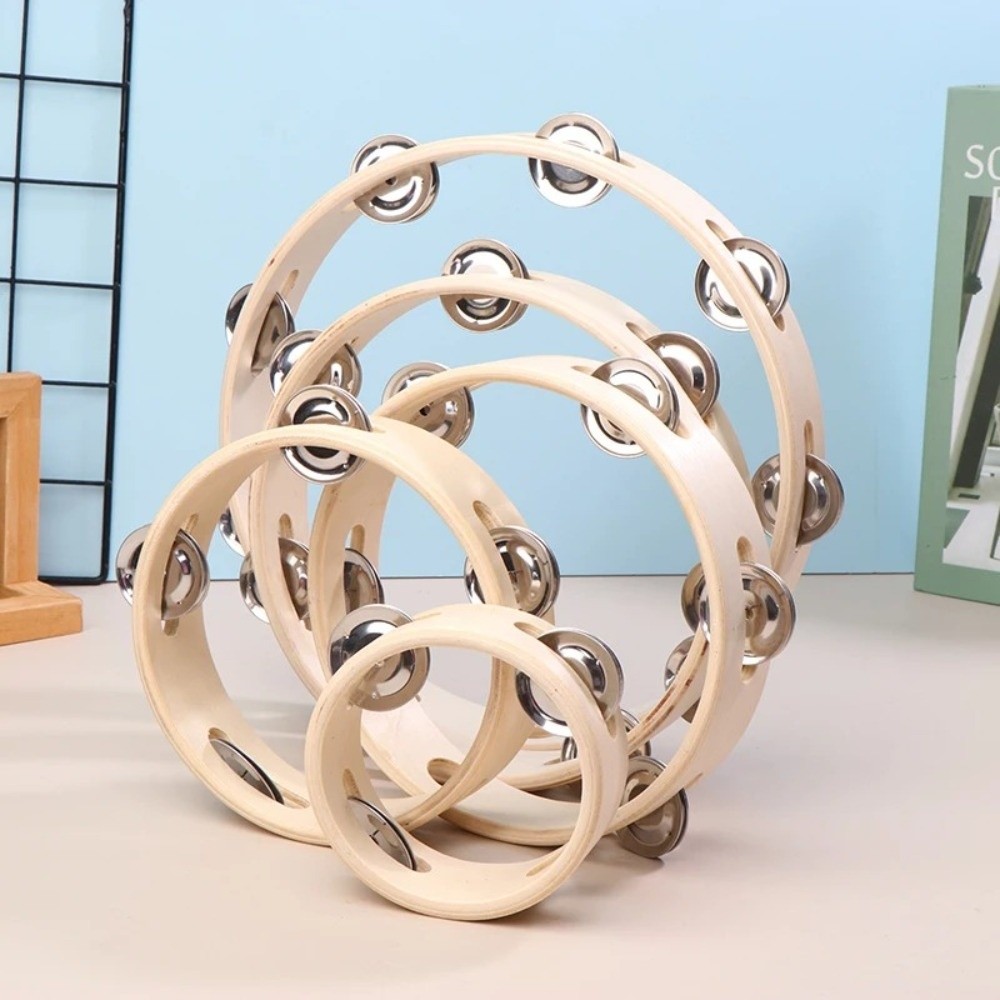 Kids Educational Resources - Nieuwe 4/6/7/8/10 Inch Handtrommels Houten Ringen