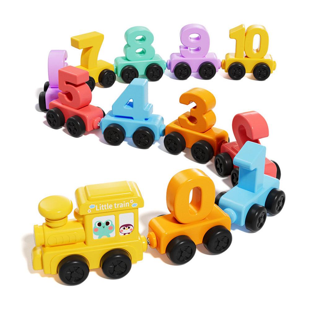 Kids Educational Resources - Montessori Educatief Speelgoed Treinset Houten Magnetische