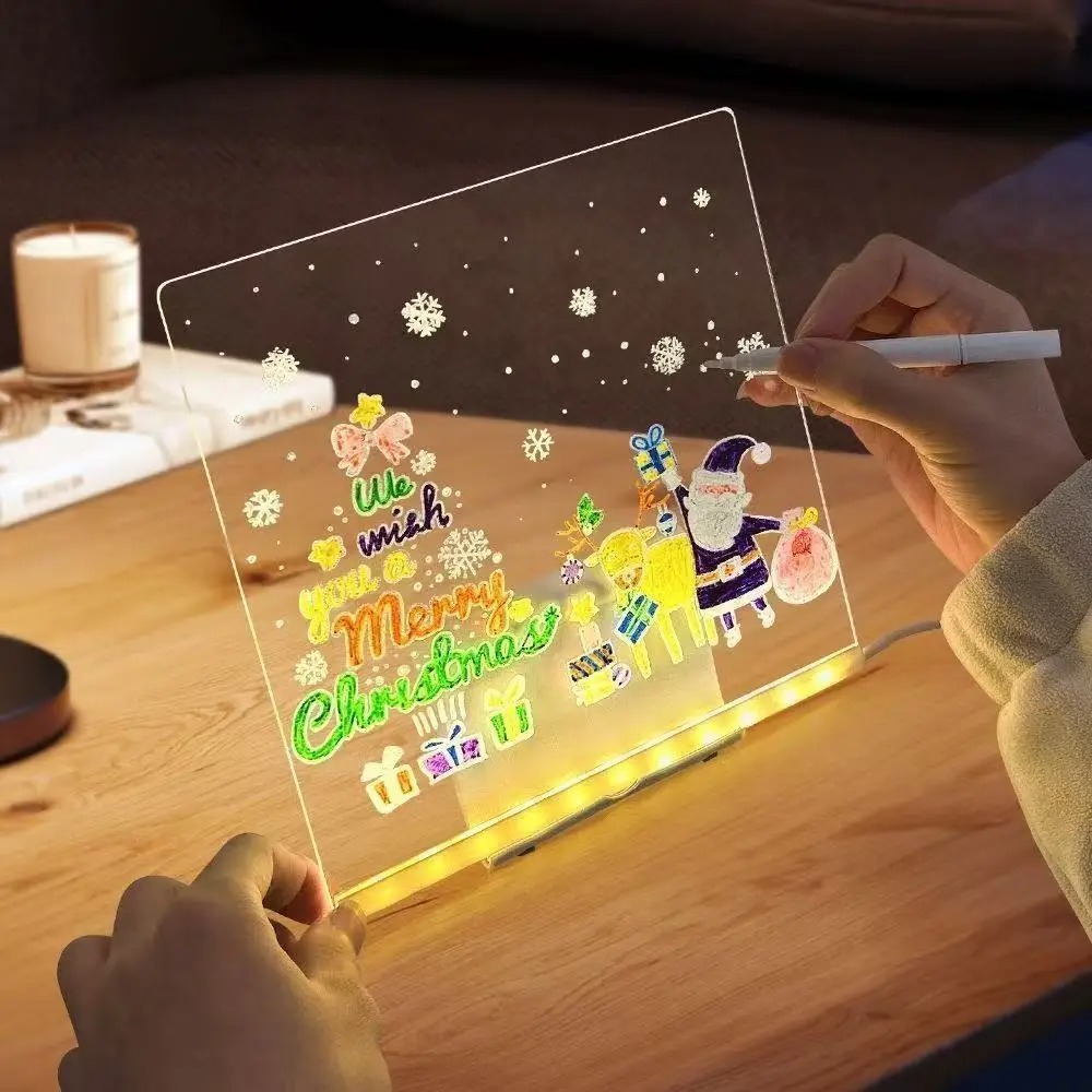 Kids Education Drawing - Magic Glow Kids Tekentafel: Herbruikbare LCD-tablet,
