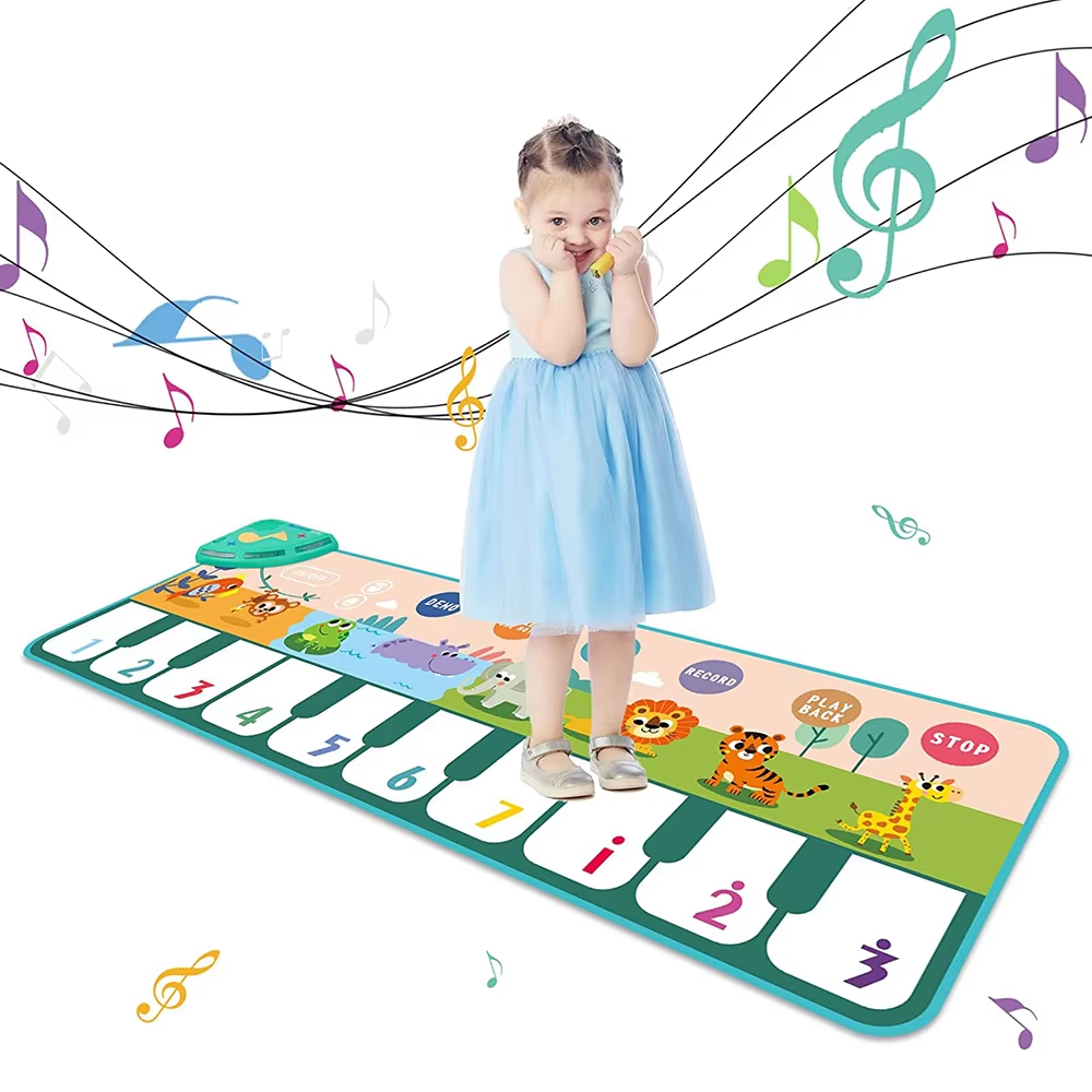 Kids Education Rug - Muzikale pianomat voor kinderen, peuters, vloertoetsenbord,