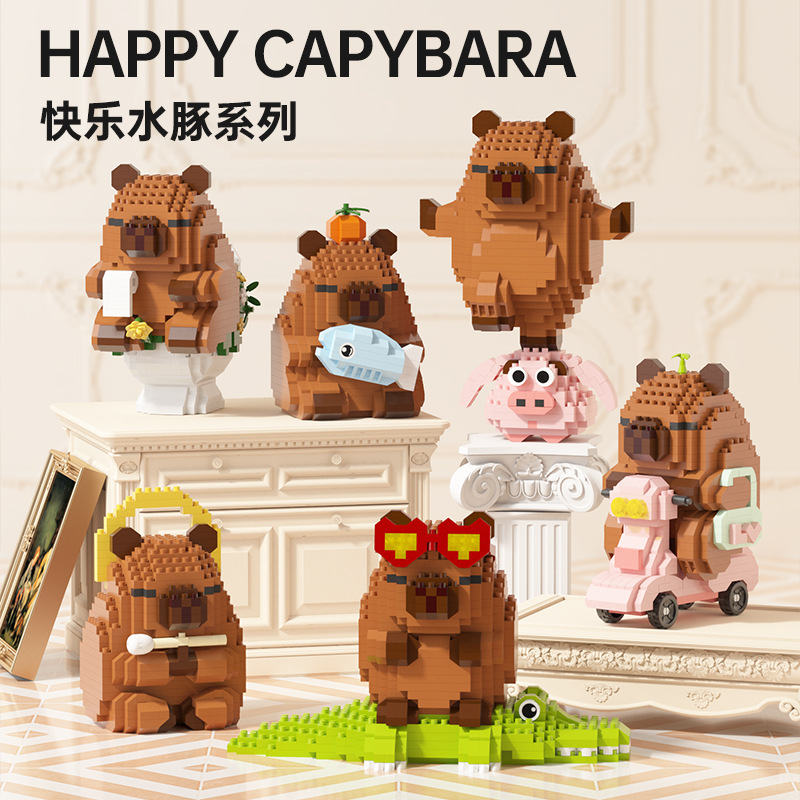 Happy Kids Education - Happy Capybara bouwstenen educatief STEM speelgoed