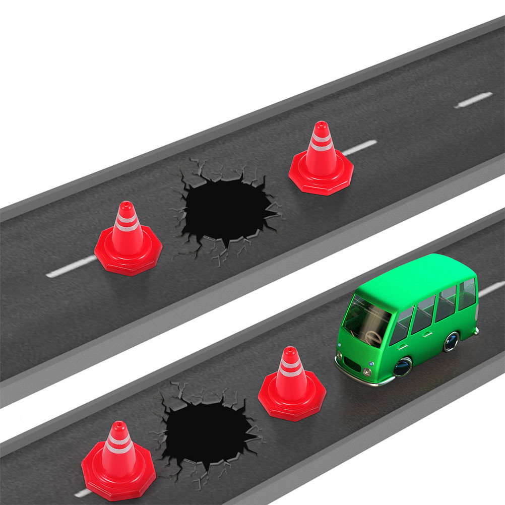 Kid Educational - 24 stuks verkeersborden leerkegels rode mini-verkeerskegels