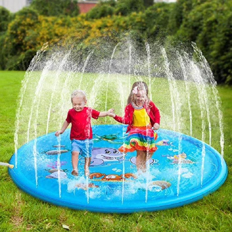 Kids Education Rug - 100/170 Cm Kids Opblaasbare Water Splash