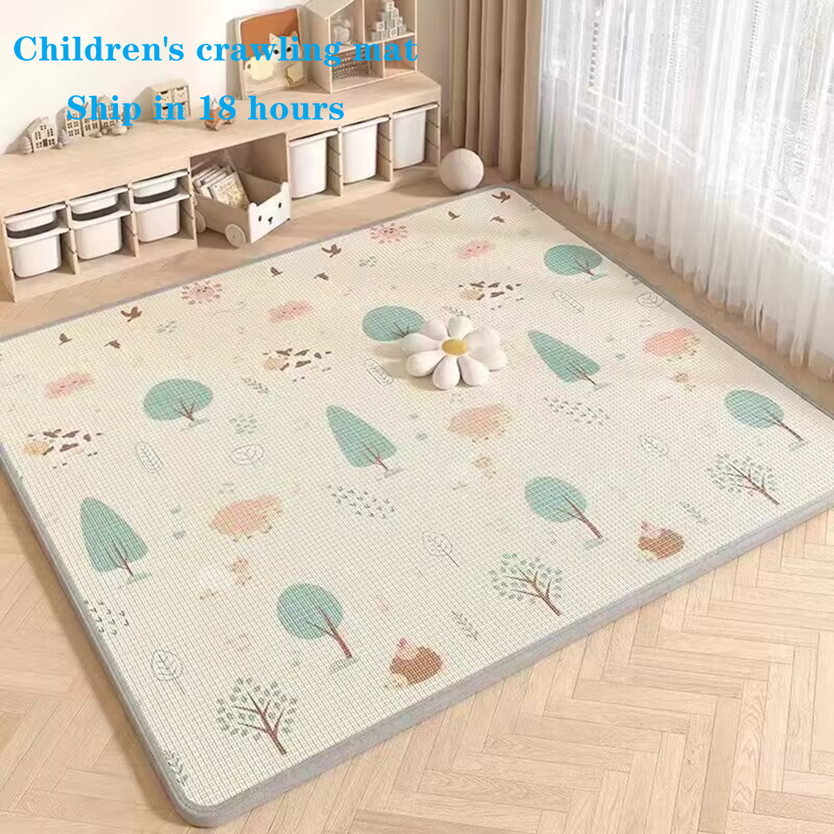 Kids Education Rug - 5 maten om uit te kiezen