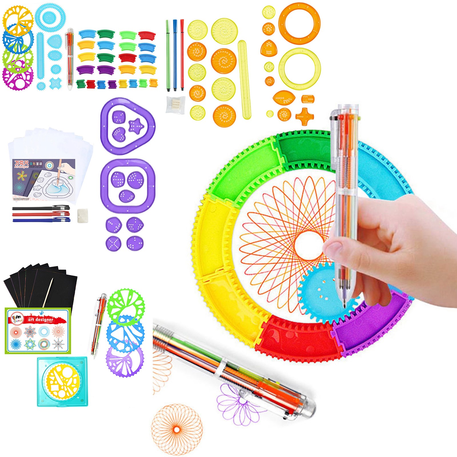 Kleurrijke Spirograph Set Kids - Kids Education Drawing recensie en prijs