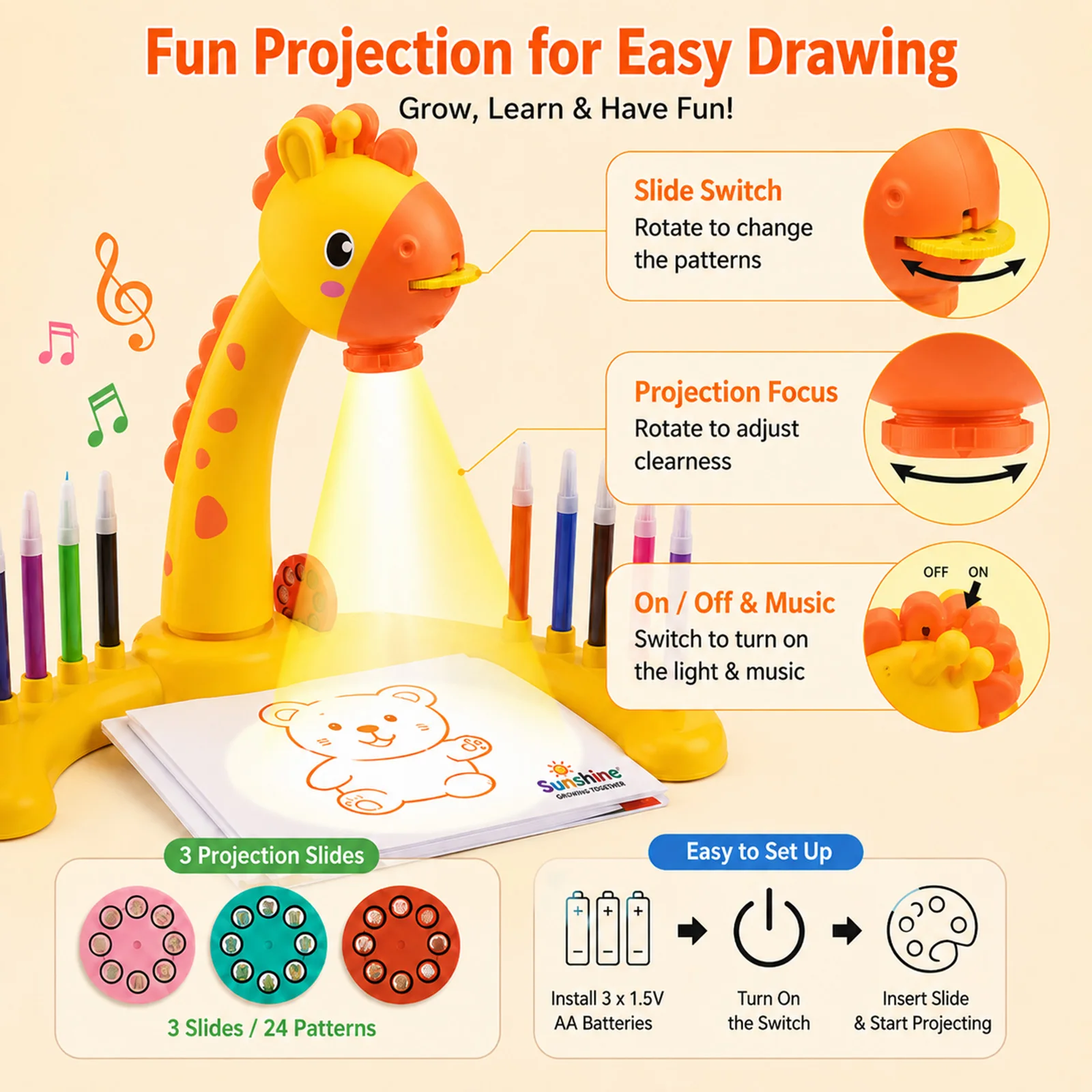 Kinderen Schilderbord Speelgoe - Drawing Projector Kids recensie en prijs