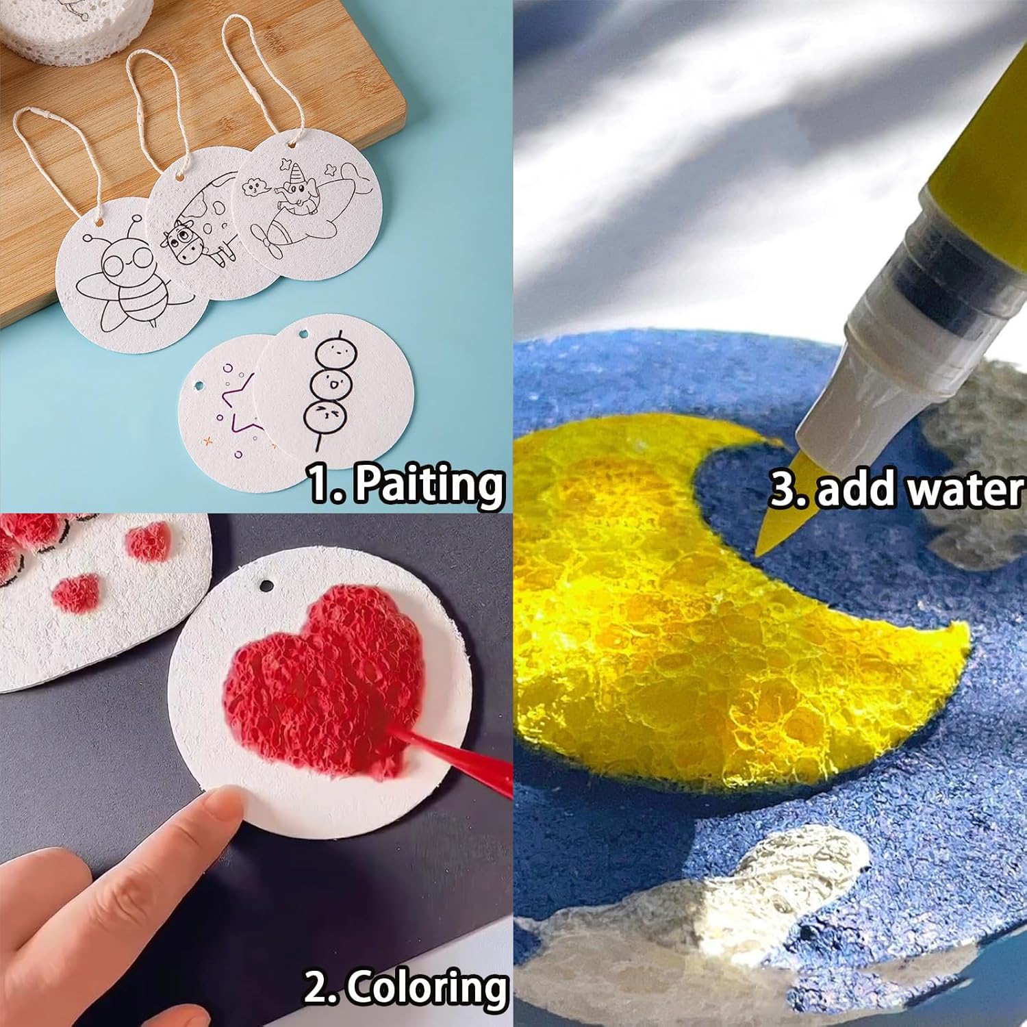 3D gezwollen schuimtextuur sch - Kids Education Drawing recensie en prijs