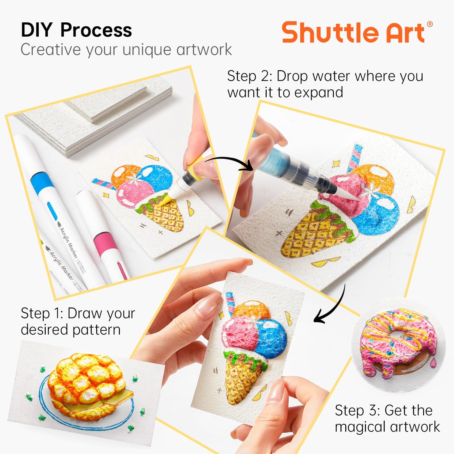 3D gezwollen schuimtextuur sch - Kids Education Drawing recensie en prijs