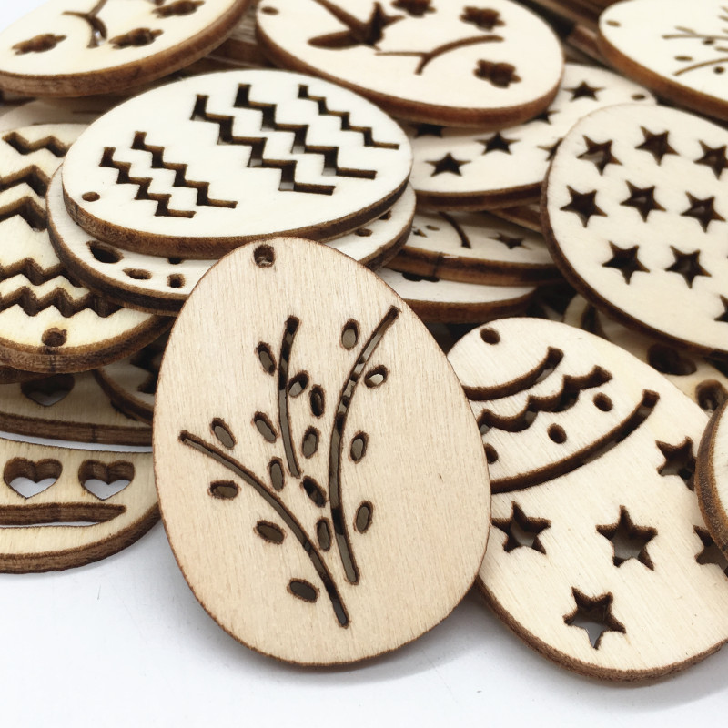50 stuks lasergesneden houten  - Happy Kids Education recensie en prijs