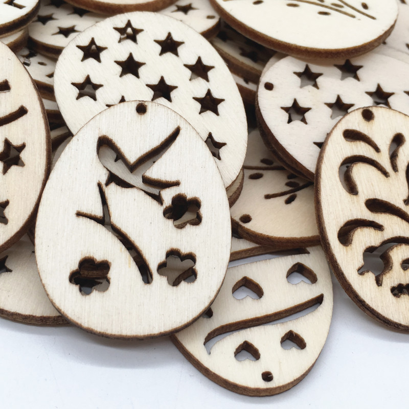50 stuks lasergesneden houten  - Happy Kids Education recensie en prijs