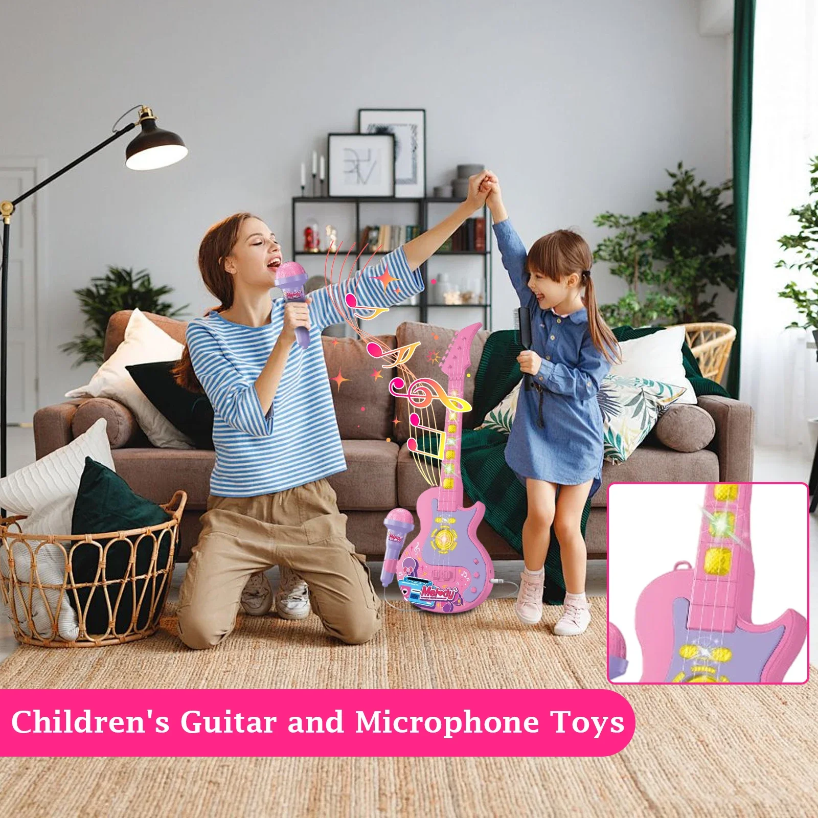 Kinderkaraoke-microfoon Gitaar - Kids Educational Resources recensie en prijs