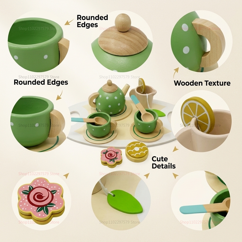 Houten theeservies voor kinder - Happy Kids Education recensie en prijs