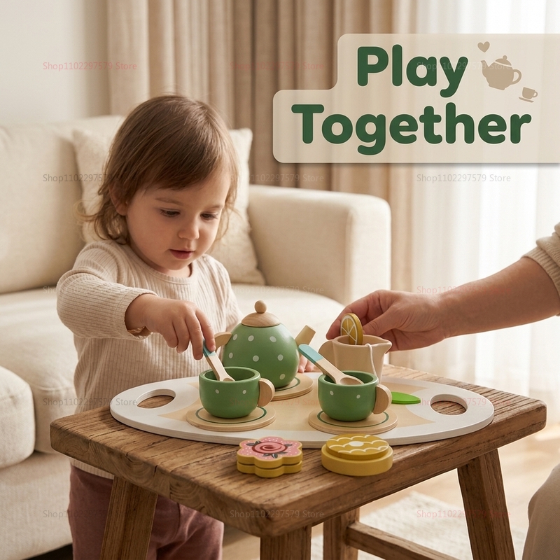 Houten theeservies voor kinder - Happy Kids Education recensie en prijs