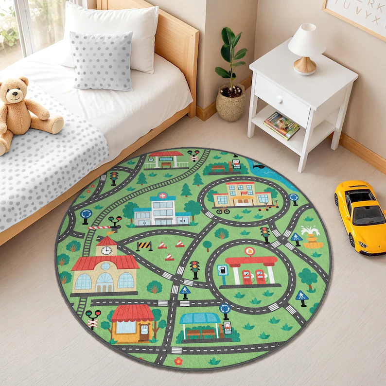 Kinderen Racebaan Kleed Ronde  - Kids Education Nursery recensie en prijs