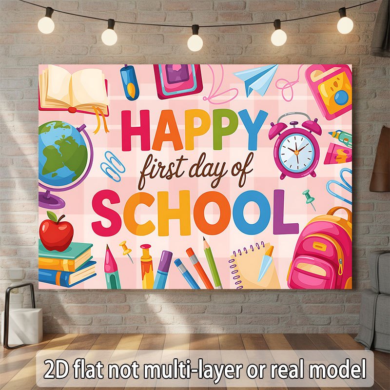 Terug naar school wandtapijt G - Happy Kids Education recensie en prijs