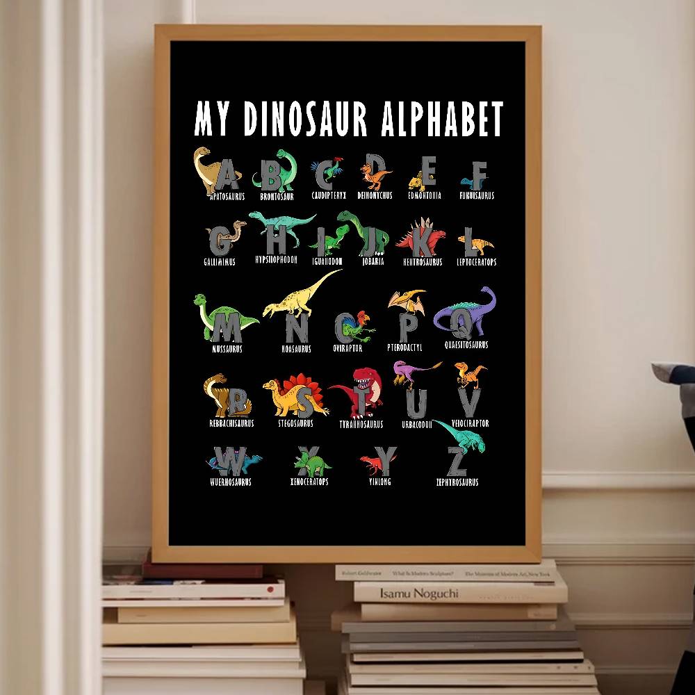 Dinosaurus alfabet papieren po - Kids Education Background recensie en prijs