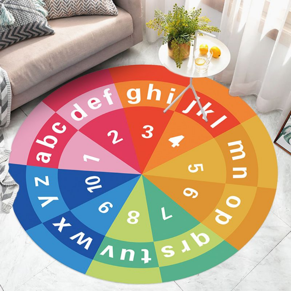Regenboog ABC Nummer Rond Tapi - Kids Education Nursery recensie en prijs