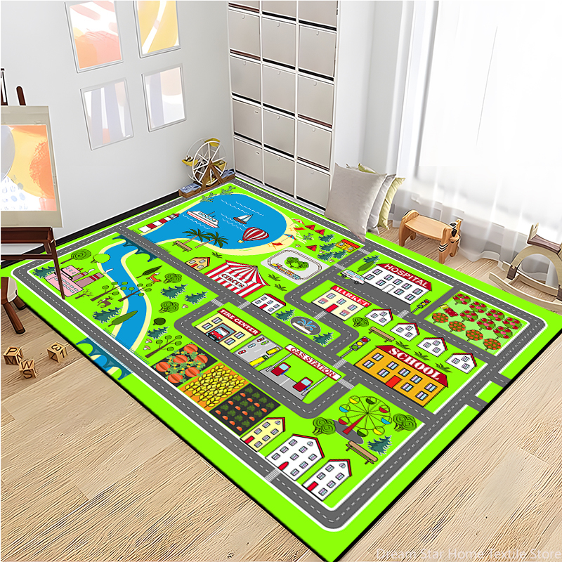 Kids Road Traffic Tapijt Carto - Kids Education Nursery recensie en prijs