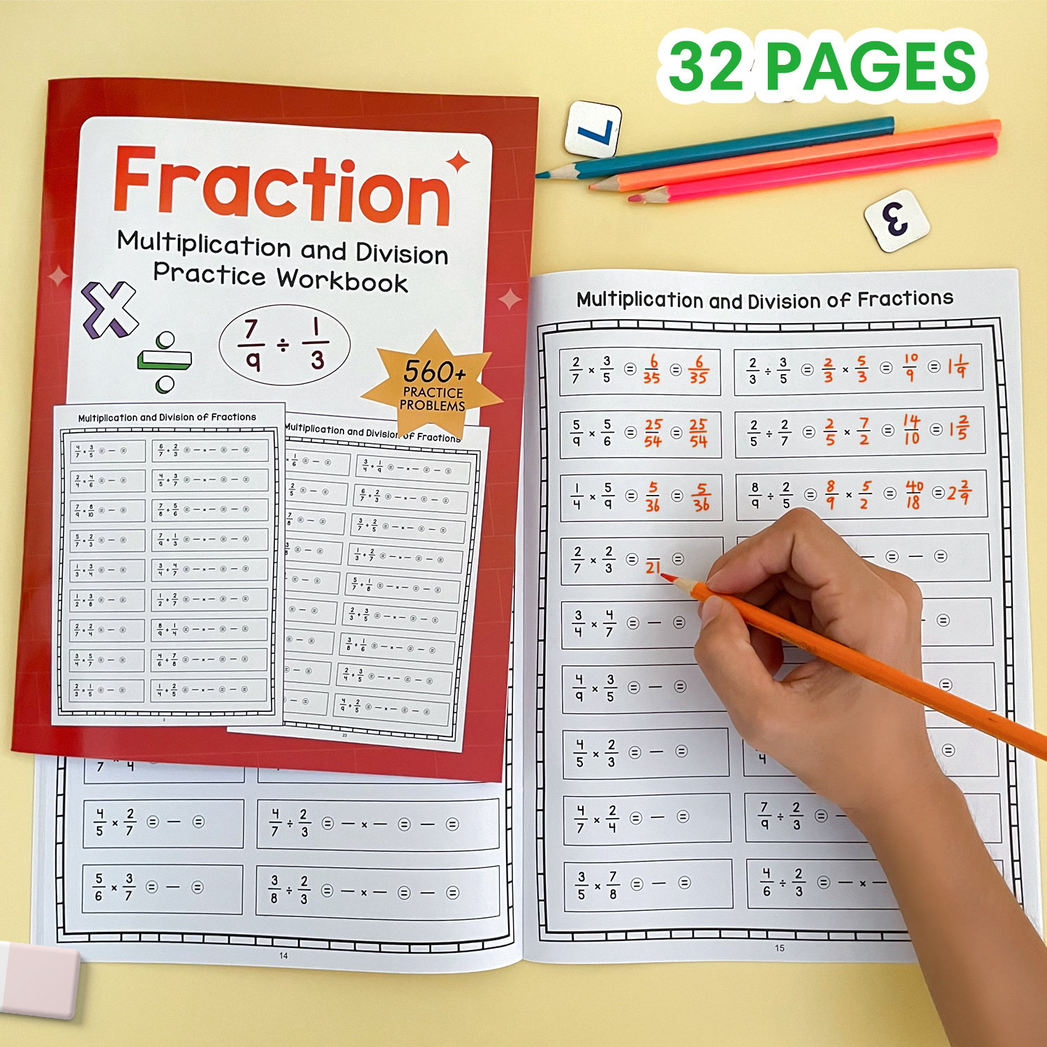 32 pagina's A4 Werkboek voor h - Kids Education Book recensie en prijs