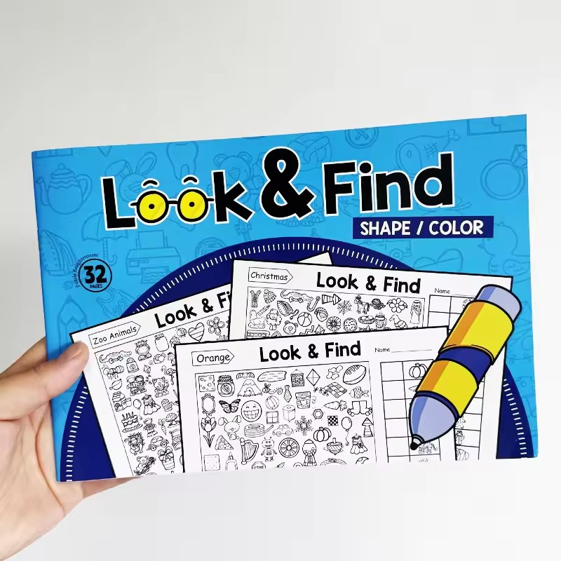 Kijk en vind kleurboek voor pe - Kid Educational recensie en prijs