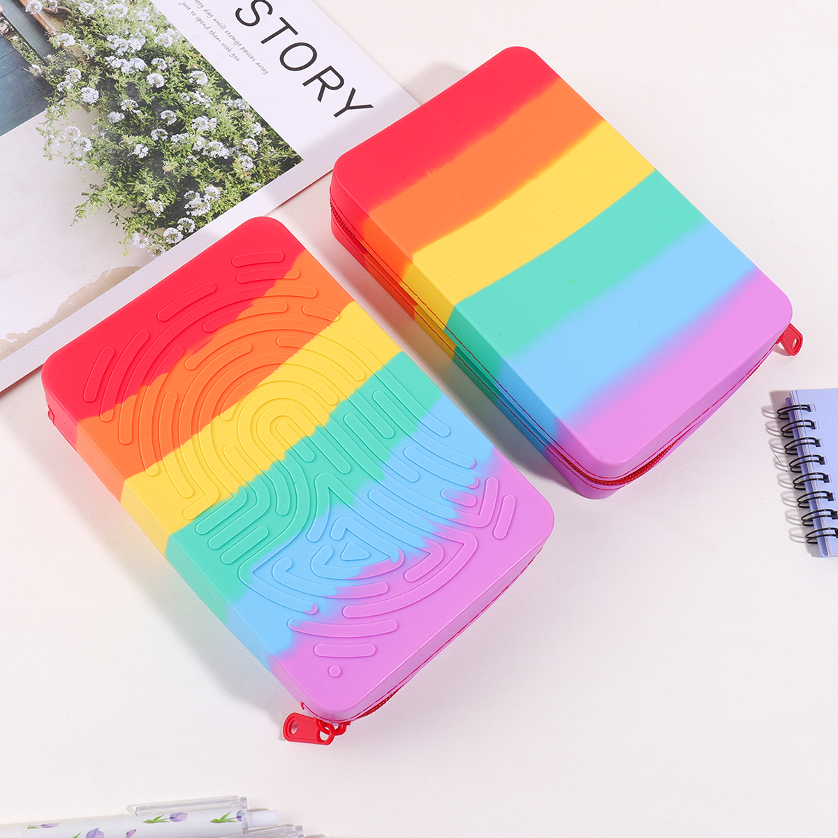 Silicone regenboog bureau-schr - Kids Educational Resources recensie en prijs