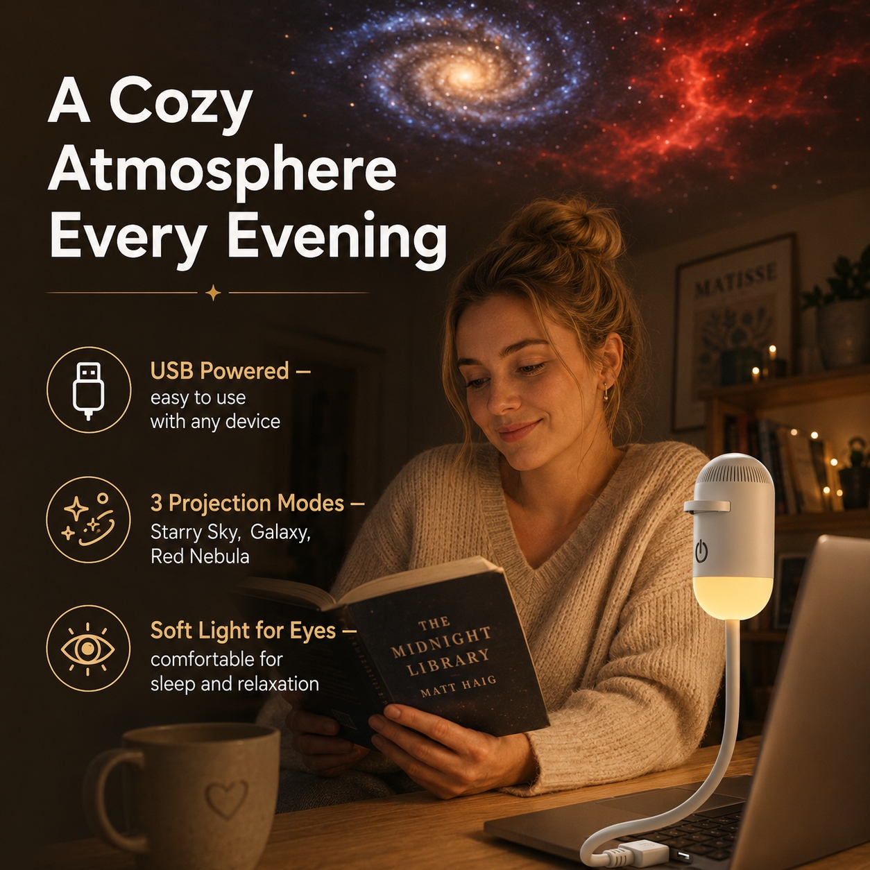 LED USB Mini Galaxy Sterrenpro - Drawing Projector Kids recensie en prijs
