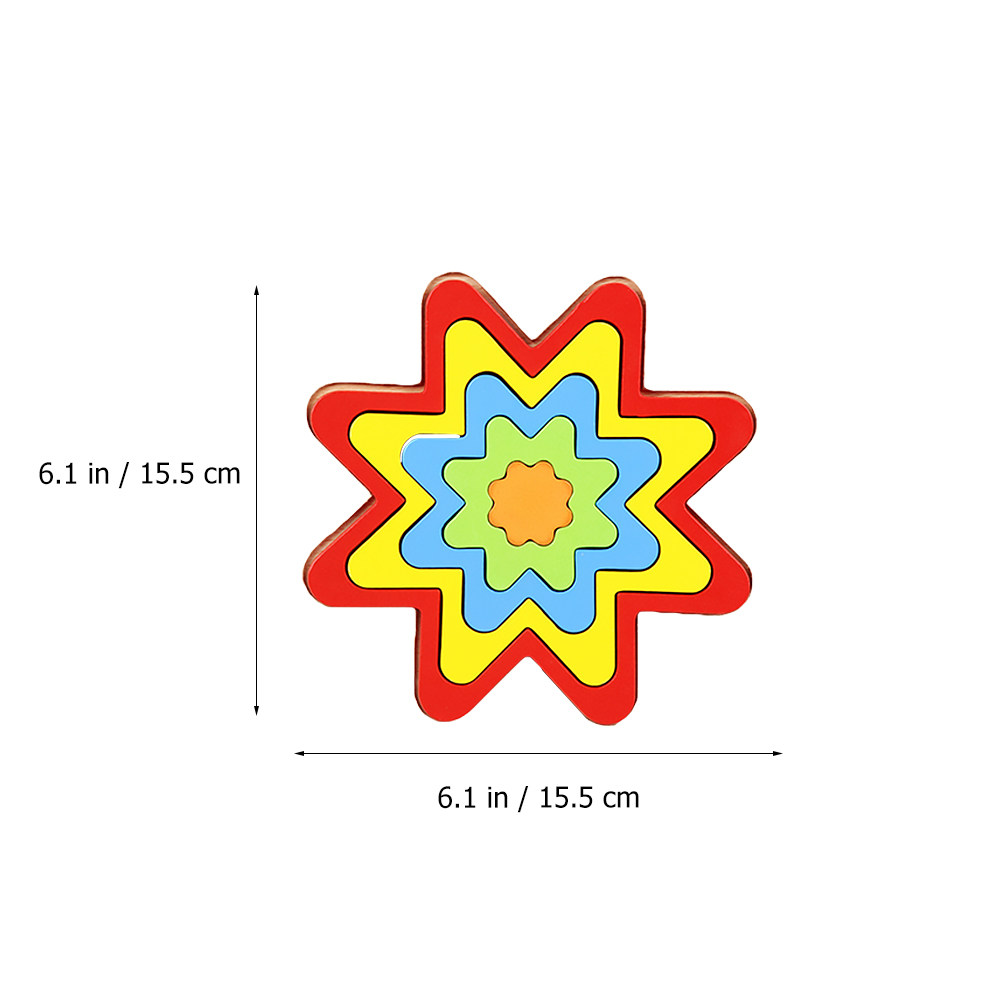 4-delige geometrische houten e - Kids Education Nursery recensie en prijs