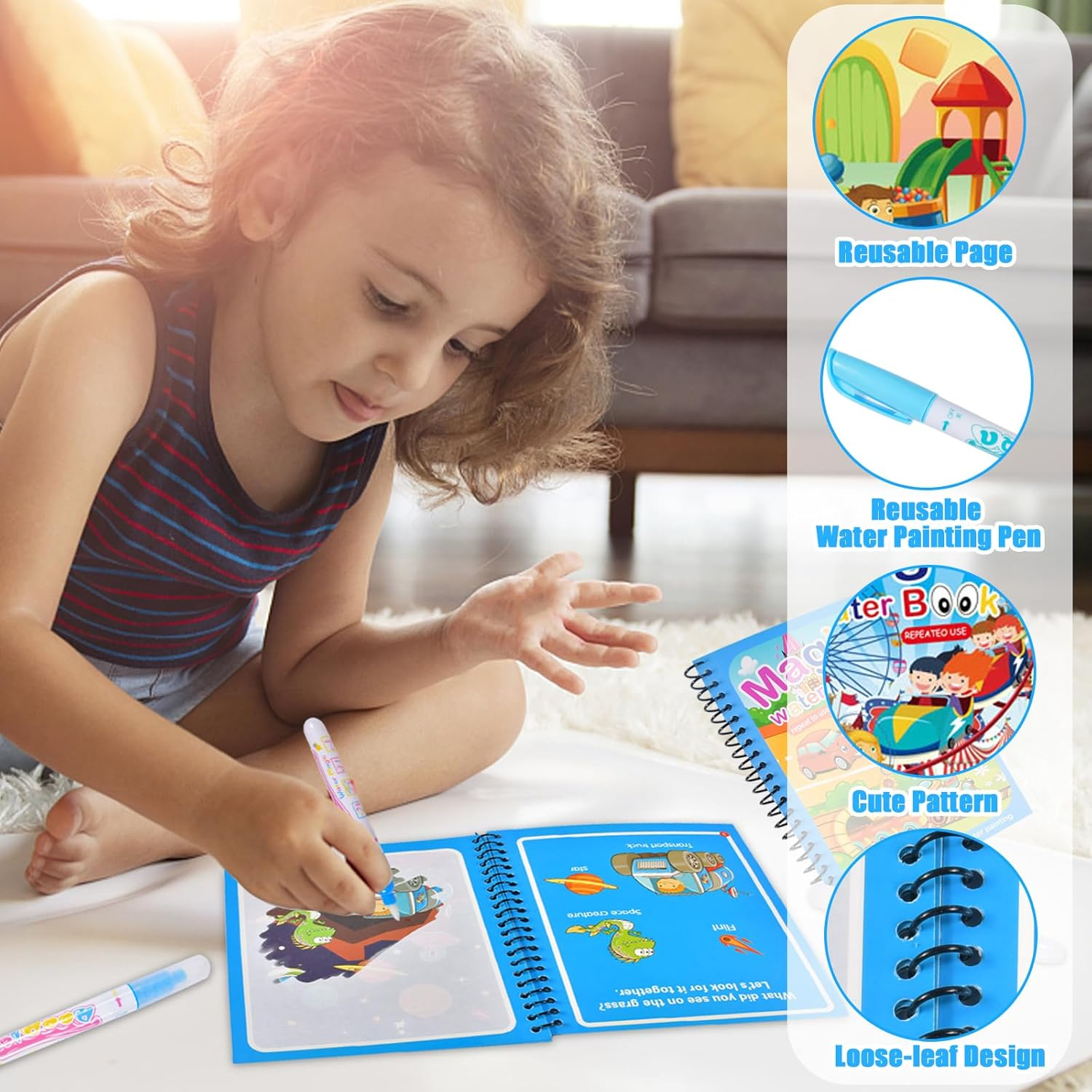Cartoon Magic Water Drawing Bo - Kids Education Laptop recensie en prijs