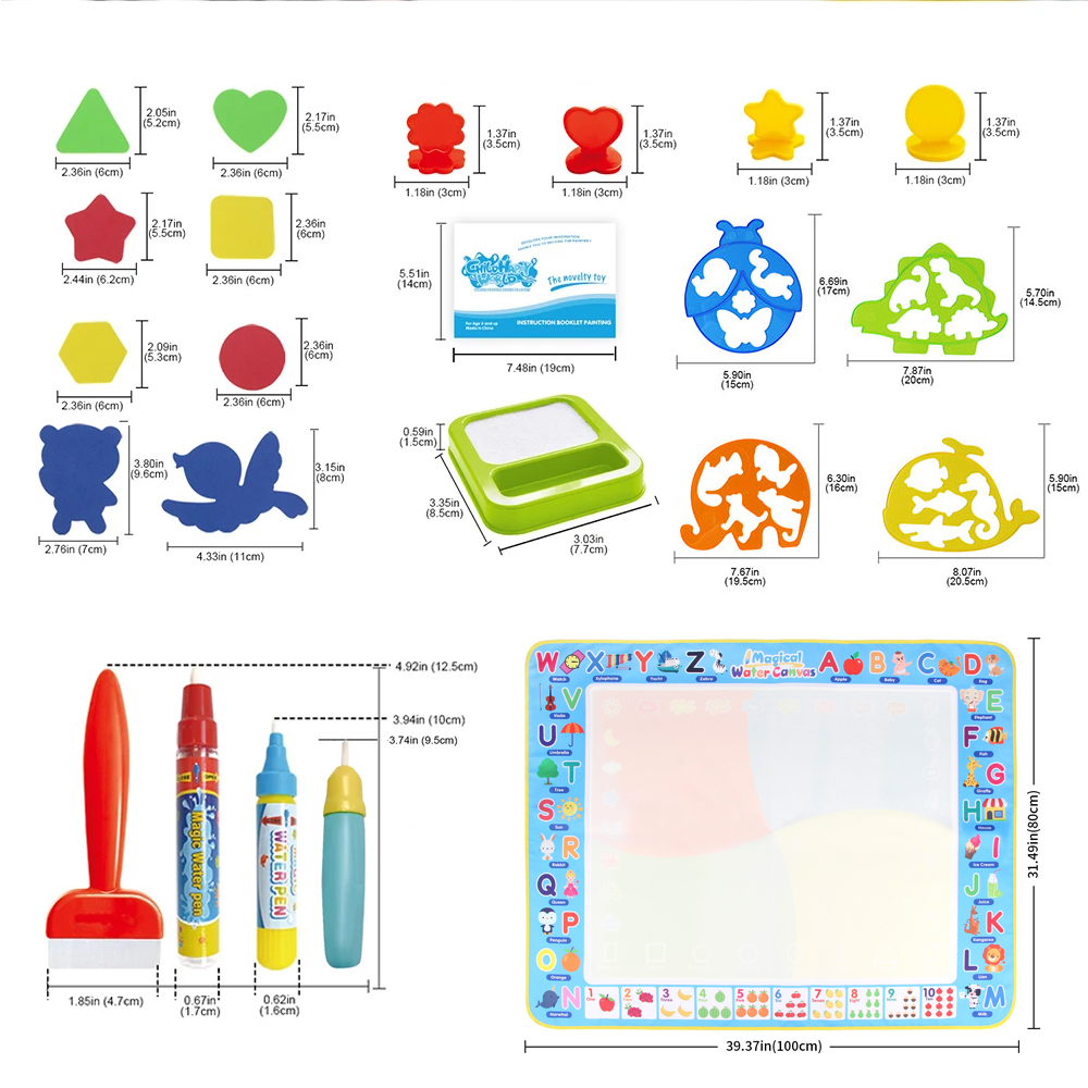Coolplay Water Doodle Mat Kleu - Kids Education Rug recensie en prijs