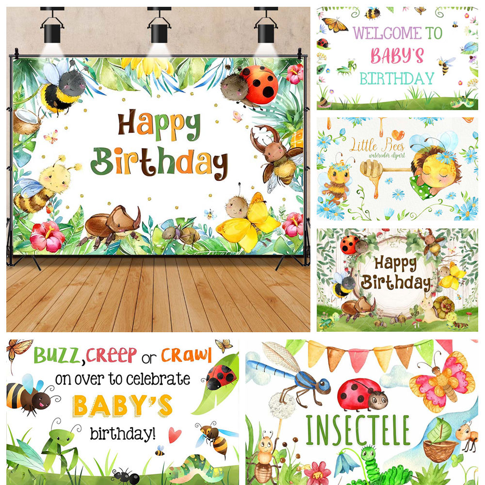 Cartoon Insect Party Vroege On - Kids Education Background recensie en prijs