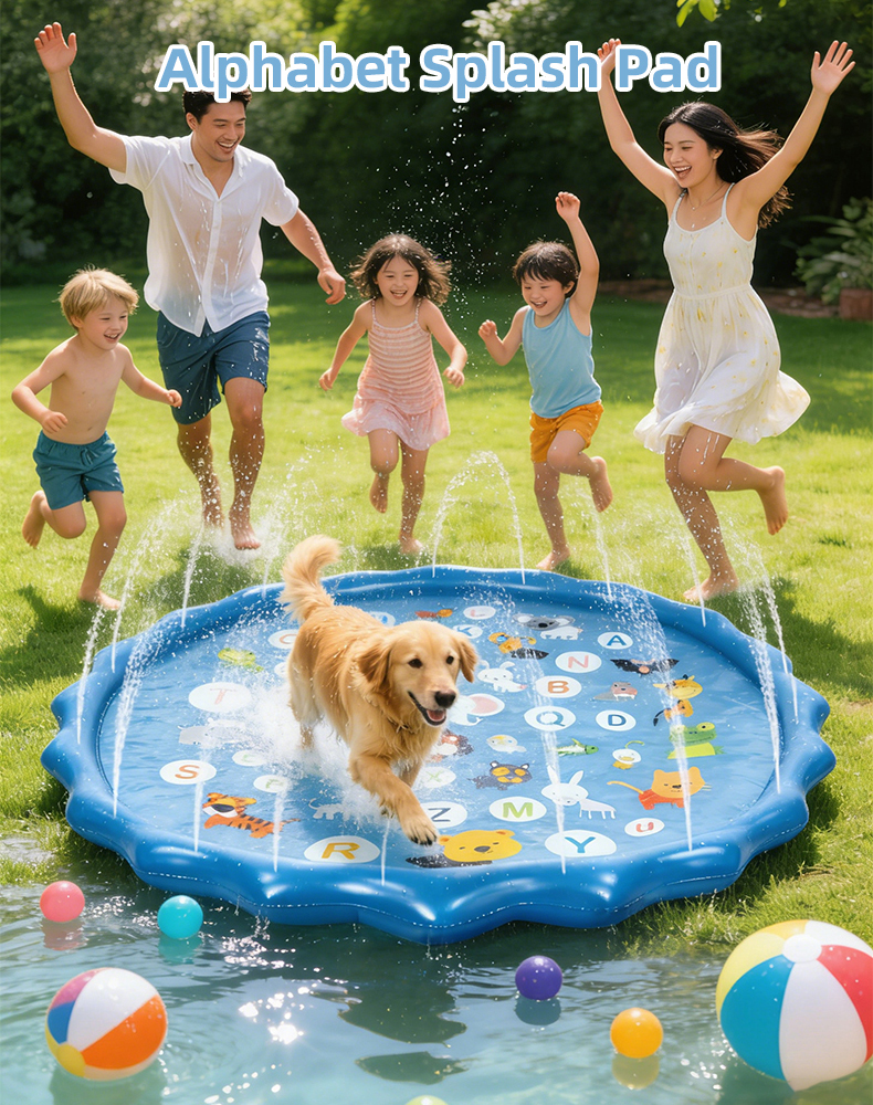 Opblaasbaar alfabet watersproe - Kids Education Rug recensie en prijs