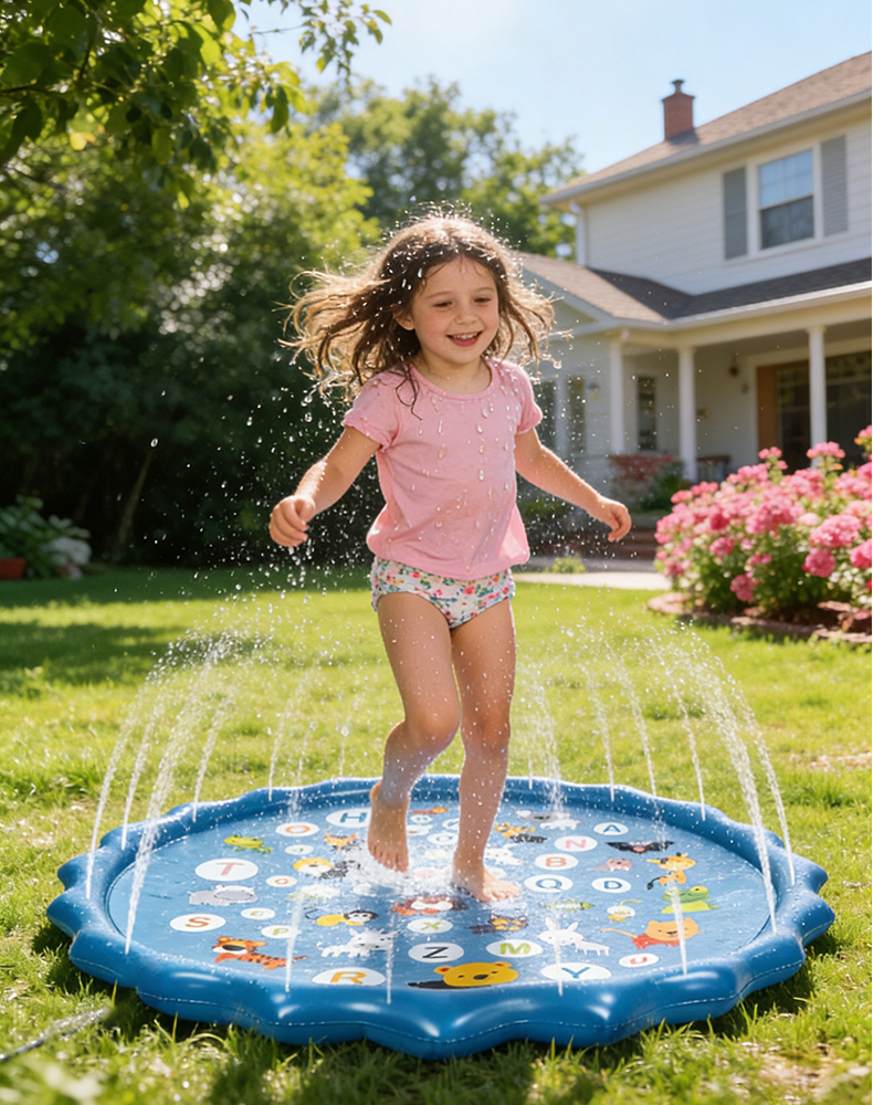 Opblaasbaar alfabet watersproe - Kids Education Rug recensie en prijs