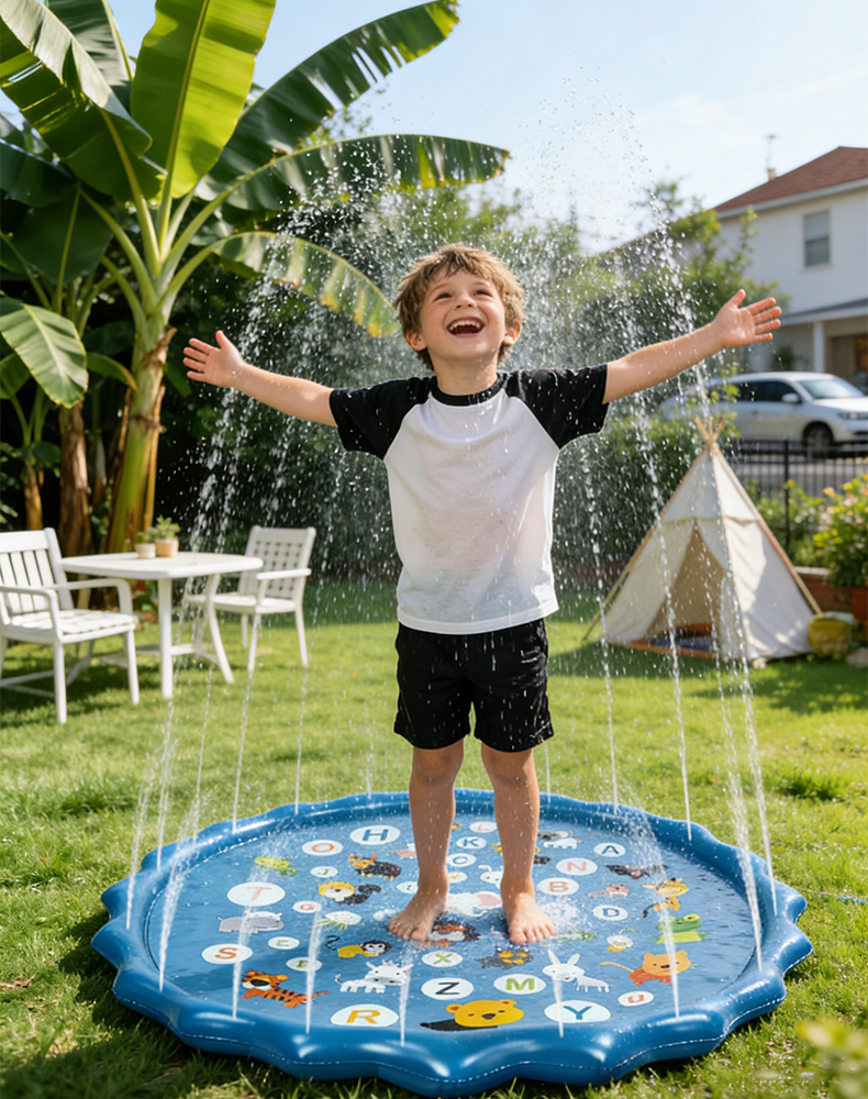 Opblaasbaar alfabet watersproe - Kids Education Rug recensie en prijs