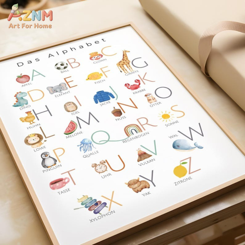 AZNM Duits alfabet cijfers can - Kids Education Nursery recensie en prijs