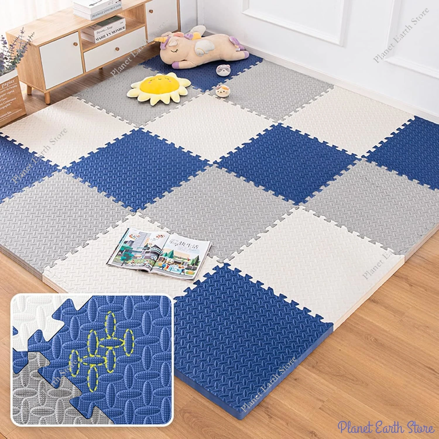4/8PCS 60*60CM EVA Foam Tapijt - Kids Education Rug recensie en prijs